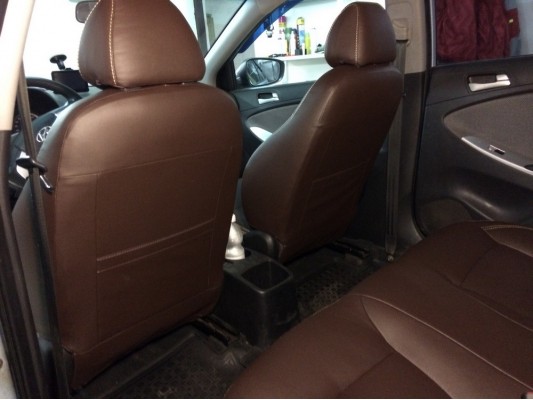 Каркасные авточехлы на Hyundai Solaris